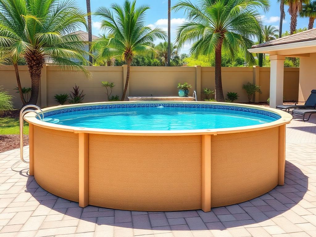 18' Round Atrium with 52" Dune Wall