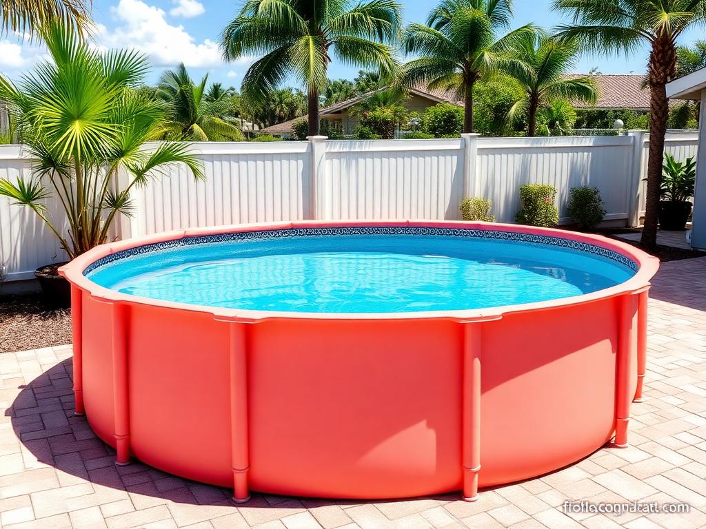 21' Round 54" Coral Reef with 8" Top